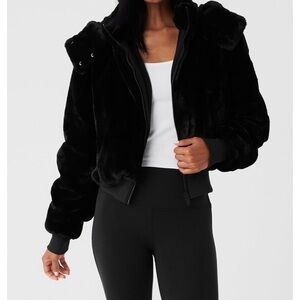 ALO Yoga Black Teddy Jacket